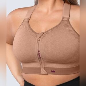 SHEFIT Low Impact Sports Bra Heathered Tan Size 2 Luxe